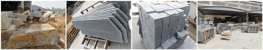 green porphyry stone tiles