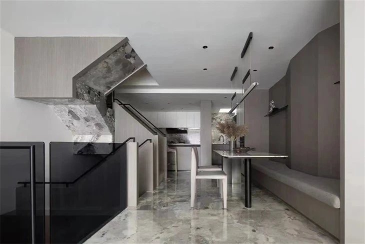 Grey Marble Kitchen Floor Tiles