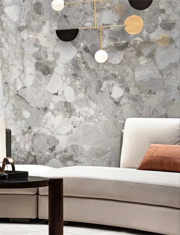 Grey Marble Kitchen Floor Tiles