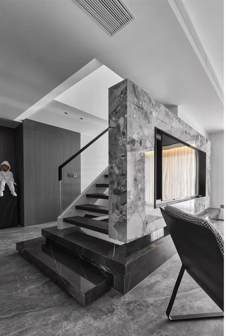 Grey Marble Kitchen Floor Tiles