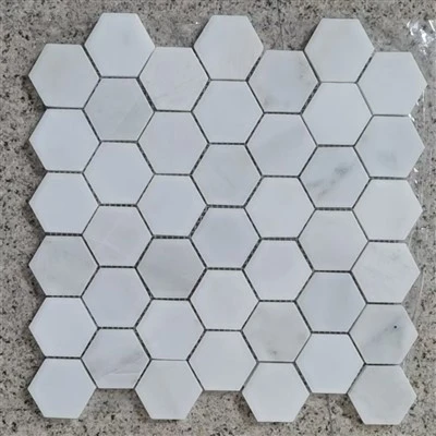 Carrara Bianco Hexagon Mosaic